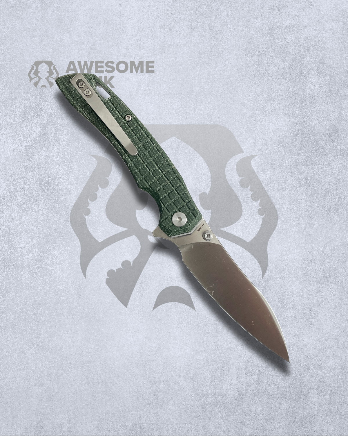 TRIVISA AUR GREEN MICARTA 14C28N (3.54" SATIN)