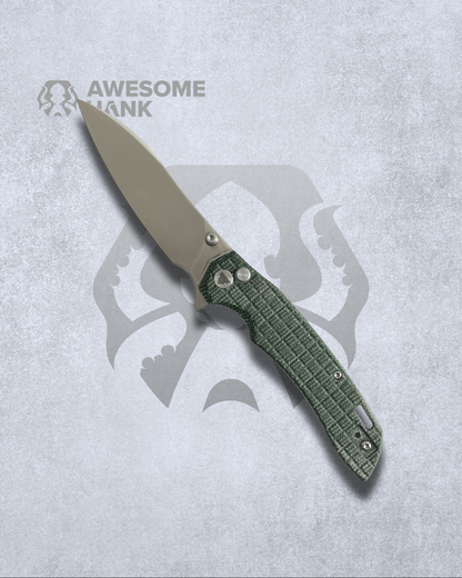 TRIVISA AUR GREEN MICARTA 14C28N (3.54" SATIN)