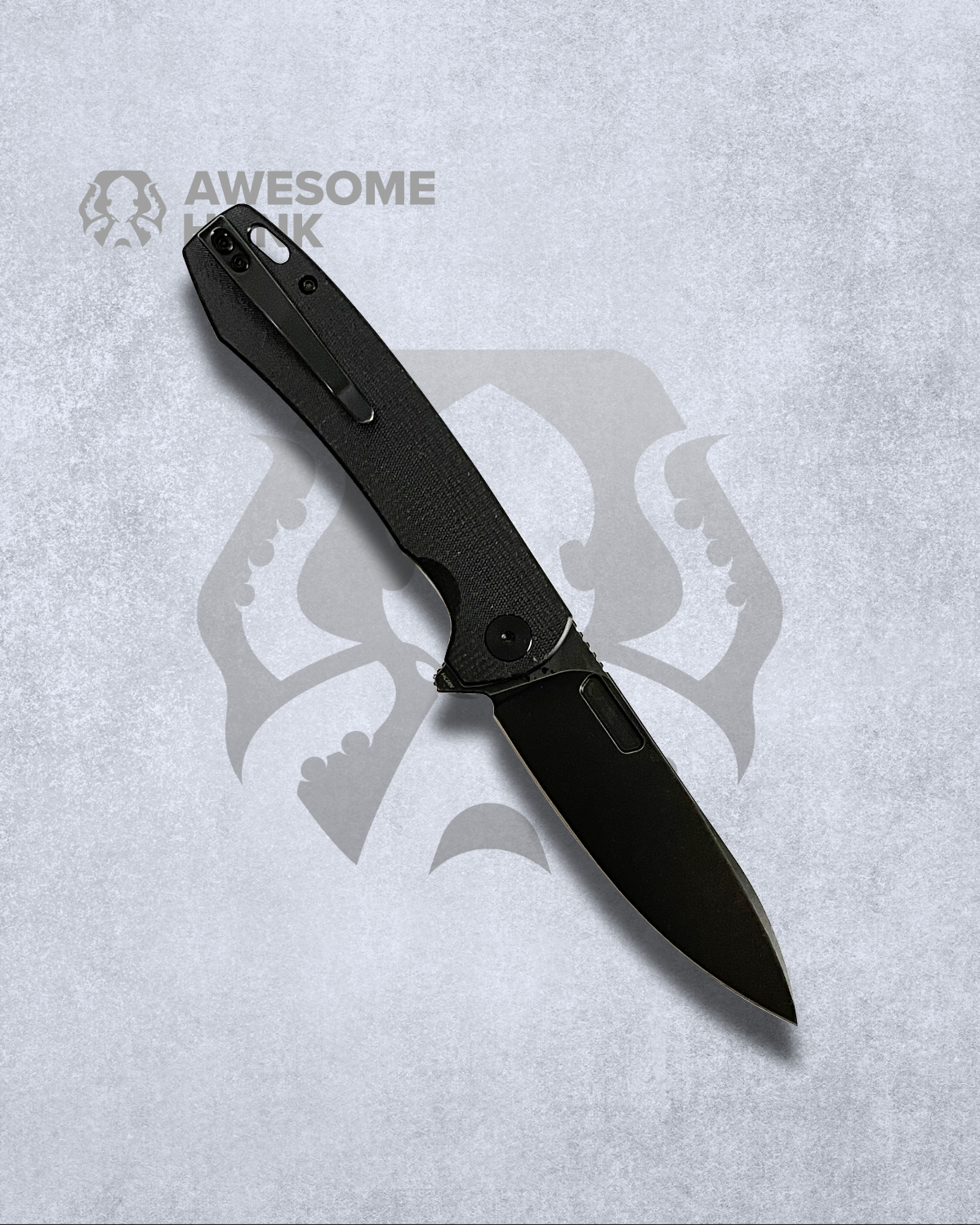 TRIVISA COLUMBA BLACK MICARTA 14C28N (3.74" BLACK STONEWASH)