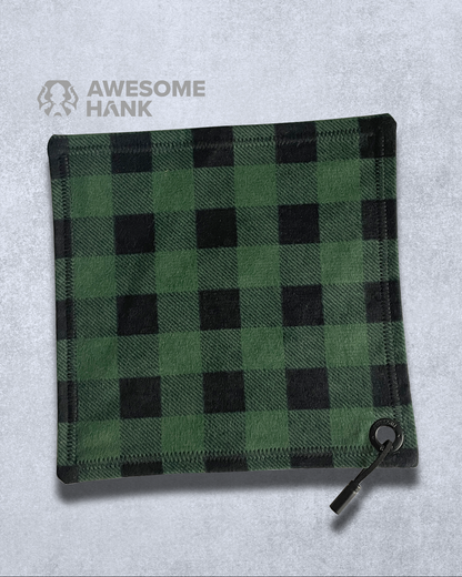 GREEN PLAID FLANNEL HANDKERCHIEF XL