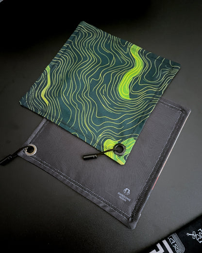 LIME TOPO HANDKERCHIEF XL