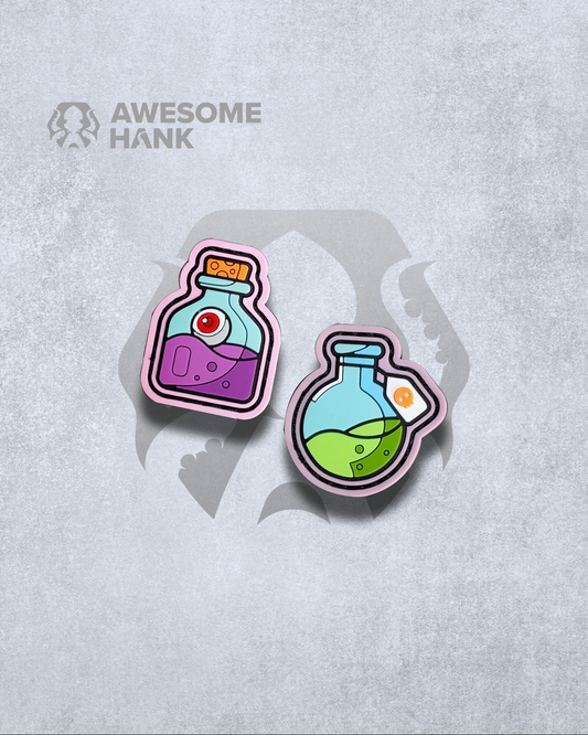 SPOOKY POTIONS PVC PATCHES (SET OF 2)