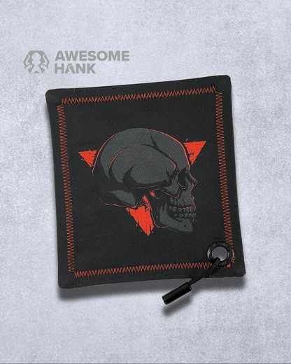 VERMILLION SKULL HANDKERCHIEF